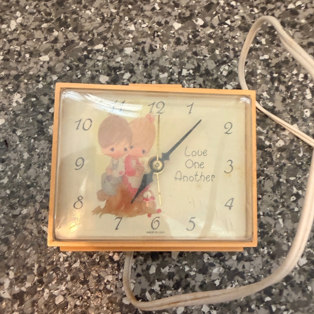 Vintage Westclox Precious Moments Alarm Clock Dunmar Drowse Dialite 30201 USA